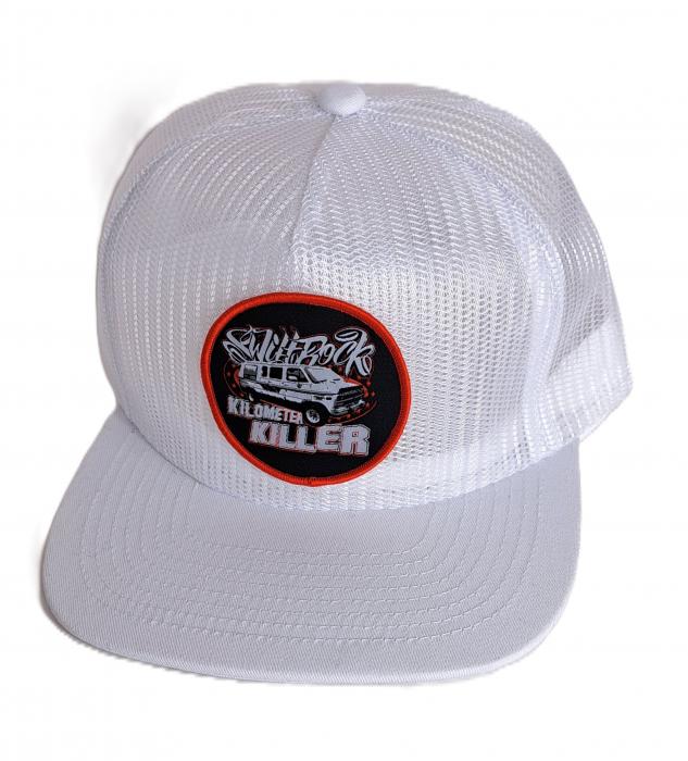 SR Kilometer Killer Full Mesh Snapback Cap White